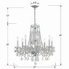 Crystorama - 1138-CH-CL-MWP - Eight Light Chandelier - Traditional Crystal - Polished Chrome