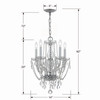 Crystorama - 1129-CH-CL-MWP - Five Light Mini Chandelier - Traditional Crystal - Polished Chrome