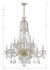 Crystorama - 1114-PB-CL-MWP - 12 Light Chandelier - Traditional Crystal - Polished Brass