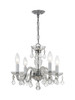 Crystorama - 1064-CH-CL-SAQ - Four Light Mini Chandelier - Traditional Crystal - Polished Chrome