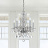 Crystorama - 1061-CH-CL-SAQ - Five Light Mini Chandelier - Traditional Crystal - Polished Chrome