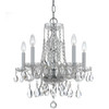 Crystorama - 1061-CH-CL-S - Five Light Mini Chandelier - Traditional Crystal - Polished Chrome
