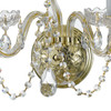 Crystorama - 1033-PB-CL-SAQ - Three Light Wall Sconce - Traditional Crystal - Polished Brass