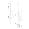 Kuzco Lighting - PD74746-BK-UNV - LED Pendant - Motif - Black