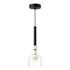 Kuzco Lighting - PD30505-BK/CL-UNV - LED Pendant - Rise - Black/Clear