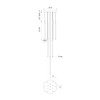 Kuzco Lighting - MP75121-BG-UNV-010 - LED Pendant - Motif - Brushed Gold