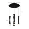 Kuzco Lighting - MP42502BK-05 - LED Pendant - Robson - Black