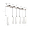 Kuzco Lighting - MP41305BN-06 - LED Pendant - Verona - Brushed Nickel