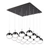 Kuzco Lighting - MP402801BC-16 - LED Pendant - Pluto - Black Chrome
