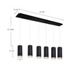 Kuzco Lighting - MP401432BK-06 - LED Pendant - Cameo - Black