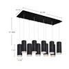 Kuzco Lighting - MP401431BK-10 - LED Pendant - Cameo - Black