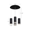 Kuzco Lighting - MP401431BK-05 - LED Pendant - Cameo - Black