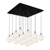 Kuzco Lighting - MP3106BKOP-16 - LED Pendant - Bolla - Black/Opal Glass