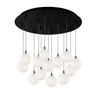 Kuzco Lighting - MP3106BKOP-13 - LED Pendant - Bolla - Black/Opal Glass