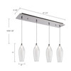 Kuzco Lighting - MP3004CH-04 - LED Pendant - Victoria - Chrome