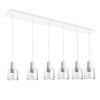 Kuzco Lighting - MP12506WHCL-06 - LED Pendant - Samson - White/Clear Glass