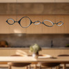Kuzco Lighting - LP84457-BK-UNV - LED Linear Pendant - Serif - Black