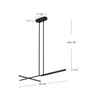 Kuzco Lighting - LP28748-BK-UNV - LED Linear Pendant - Shift - Black