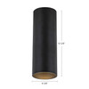 Kuzco Lighting - LD4-FM12W24-3036-BK-UNV-010 - LED Flush Mount - Lorna - Black