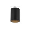 Kuzco Lighting - LD4-FM06W18-3036-BK-UNV-010 - LED Flush Mount - Lorna - Black
