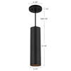Kuzco Lighting - LD3-PD12W18-3036-BK-UNV-010 - LED Pendant - Lorna - Black