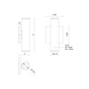 Kuzco Lighting - LD2-UD09W14-3036-WH-UNV-010 - LED Wall Sconce - Lorna - White