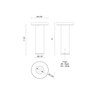 Kuzco Lighting - LD2-SM08W10-3036-BK-UNV-010 - LED Ceiling Mount - Lorna - Black