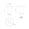 Kuzco Lighting - LD2-SM04W08-3036-BK-UNV-010 - LED Ceiling Mount - Lorna - Black