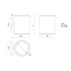 Kuzco Lighting - EW265206-BK - LED Outdoor Wall Sconce - Nordic - Black