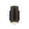 Kuzco Lighting - EW264207-BK - LED Outdoor Wall Sconce - Nordic - Black