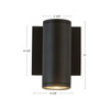 Kuzco Lighting - EW262106-BK - LED Outdoor Wall Sconce - Nordic - Black