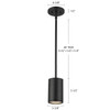 Kuzco Lighting - EP264106-BK - LED Outdoor Pendant - Nordic - Black