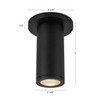 Kuzco Lighting - EC262106-BK - LED Outdoor Ceiling Mount - Nordic - Black