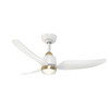 Kuzco Lighting - CF72942-BG/WH-5CCT - 42" Ceiling Fan - Hugo - Brushed Gold/Matte White