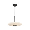 Kuzco Lighting - PD37018-BK/GO-3WCCT-UNV - LED Pendant - Kyoto - Black/Glossy Opal Glass