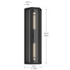 Kichler - 59216BKT - Two Light Outdoor Wall Mount - Berens - Textured Black