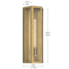 Kichler - 59215NBR - One Light Outdoor Wall Mount - Berens - Natural Brass