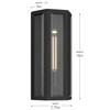 Kichler - 59214BKT - One Light Outdoor Wall Mount - Berens - Textured Black