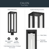 Kichler - 59211BKT - One Light Outdoor Post Lantern - Calen - Textured Black
