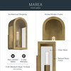 Kichler - 59200NBR - One Light Outdoor Wall Mount - Marea - Natural Brass