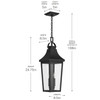 Kichler - 59198BKT - Two Light Outdoor Pendant - Cleary - Textured Black