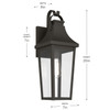 Kichler - 59194OZ - One Light Outdoor Wall Mount - Cleary - Olde Bronze