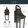 Kichler - 59193OZ - One Light Outdoor Wall Mount - Cleary - Olde Bronze
