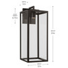 Kichler - 59114OZDS - One Light Outdoor Wall Mount - Branner - Olde Bronze
