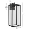 Kichler - 59114BKTDS - One Light Outdoor Wall Mount - Branner - Textured Black