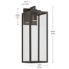 Kichler - 59113OZDS - One Light Outdoor Wall Mount - Branner - Olde Bronze
