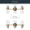 Kichler - 55252CPZ - Three Light Bath - Niccol - Champagne Bronze