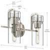 Kichler - 55251PN - Two Light Bath - Niccol - Polished Nickel