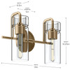 Kichler - 55251CPZ - Two Light Bath - Niccol - Champagne Bronze