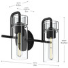 Kichler - 55251BK - Two Light Bath - Niccol - Black